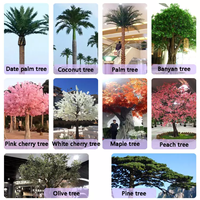Plante artificielle décorative de 9 mètres, grand arbre ficus banian en métal, bonsaï, arbre ficus vivant avec des feuilles en plastique au toucher réaliste