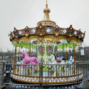 <span class=keywords><strong>Prix</strong></span> d'usine Commercial Double Decker Carrousel Horse, Big Merry Go Round pour le centre commercial Carnival Tourist Attraction Center - Product Image 5