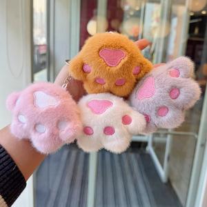 Fabbrica carino zampa ciondolo peluche portachiavi decorazione e accessorio portachiavi auto - Product Image 1