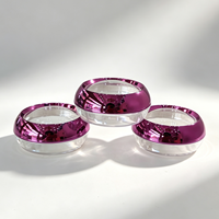 Bocaux à capsules violets de 50g avec couvercle à vis, pots de rangement cosmétiques vides pour safran, pilulier en gros