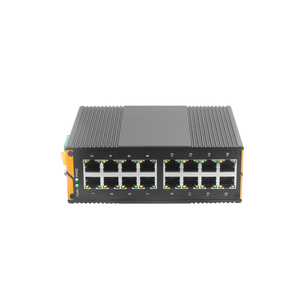 GIANTECH Outdoor Industrial Unmanaged Ethernet <b>Switch</b> 16*10/100/1000Mbps 32G Full-Duplex DIN Rail <b>POE</b> VLAN Support for - Product Image 1