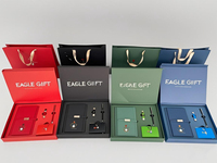 Juego de Regalo de Bolsa Porta Tarjetas de Visita con Logotipo y Color Personalizados al por Mayor, con Cuaderno para Uso Promocional en Oficina