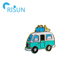 Épingles en émail pour <span class=keywords><strong>voiture</strong></span> de camping-Car, badges personnalisés, Logo <span class=keywords><strong>Hippie</strong></span>, piste de voyage, <span class=keywords><strong>Hippie</strong></span>, Van dur, doux, épingles de revers, broche - Product Image 3