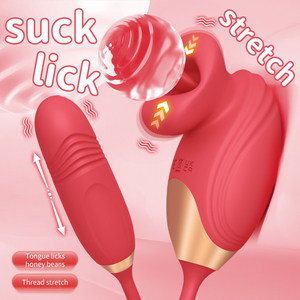 防水磁気式大人用女性向けミニバイブレーターGスポットクリトリス刺激器舐める機能付き無潤滑アナルセックストイ女性用 - Product Image 2