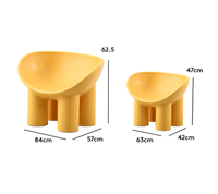 Hanyee Usine Vente Directe Roly Poly Chaise Éléphant Jambe Chaise Mignon Intérieur Extérieur En Gros Meubles En Plastique pour La Maison Jardin