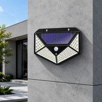 Lampe solaire murale extérieure, blanc chaud, étanche IP65, panneau à capteur, intensité réglable, pour aménagement paysager, usage domestique, lampe solaire de jardin LED