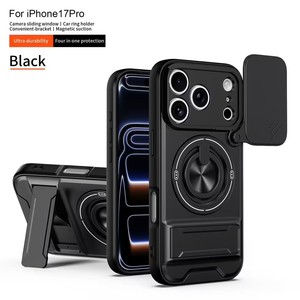 Nuevo Estuche Magnético <span class=keywords><strong>2</strong></span> en 1 con Anillo Giratorio 360° para iPhone 17 <span class=keywords><strong>Pro</strong></span> 16 15 14 13, Anti-caídas, Diseño de Alta Resistencia, Protección para la Cámara - Product Image 3