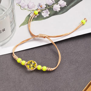 Bracelets en fer à fleurs séchées YL Supply, fleurs éternelles, faits à la main, style foulards populaires transfrontaliers de Jingdezhen - Product Image 4