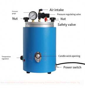 Máquina de Moldeo por Inyección de Cera con Doble Boquilla Redonda Pequeña para Fabricación de Joyería, con Recipiente para Cera, para Joyería DIY - Product Image 6