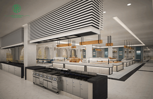 Thiết Kế Khu Vực Bữa Sáng Của Khách Sạn Hiện Đại Bàn Tự Chọn Khách Sạn Theo Yêu Cầu Để Bán - Product Image 5