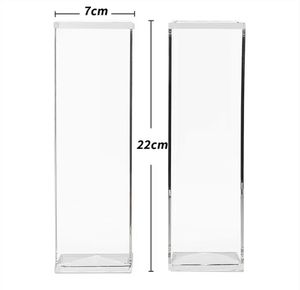 Présentoir de nourriture de plateau acrylique rectangulaire transparent pour l'organisateur de service de biscuit d'événements de fête - Product Image 1