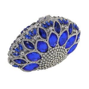 Bolso de Noche Formal de Lujo para Mujer con Pedrería, Cartera de Mano Brillante con Cristales en Forma de Corona, Bolso Deslumbrante para Cóctel o Cena - Product Image 5