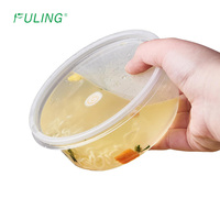 FULING 8/12/16/24/32oz contenants hermétiques transparents pour charcuterie bol en plastique pour salade tasses à fruits avec couvercles