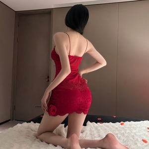 Conjunto de Lencería Erótica para Mujer, Tanga de Poliéster Transparente, Sin Costuras, con Encaje, Suave y Transpirable, con Logotipo Personalizado, MOQ Bajo - Product Image 3
