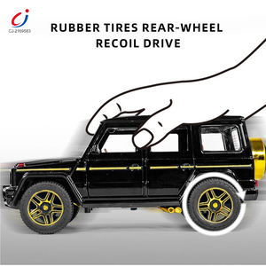 Chengji Die Gegoten Metalen Truck Legering Metaal Pull Back Auto 1:24 Simulatie Diecast Truck Speelgoedauto Open Deuren En Licht Geluid - Product Image 4