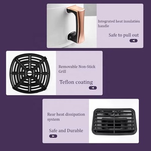 Friteuse 8 Litres Multipurpose Haute Qualité LCD Digital Controlled Commercial Air Fryer pour Restaurants - Product Image 4