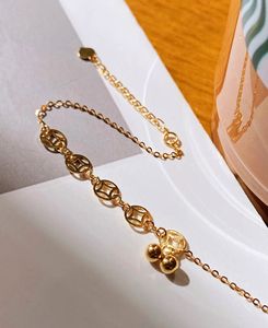 Xinfly - Juego de Joyería Clásica de Oro Puro de 18k con Brazalete de la Buena Suerte para Mujer, Regalo de Cumpleaños - Product Image 5