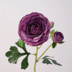 B-594 <span class=keywords><strong>Comprar</strong></span> al por Mayor Decoración para el Hogar, Peonías de Loto, Flores Decorativas Artificiales de Tacto Real, Peonías de Loto Rojas, Flor Artificial de Loto - Product Image 5