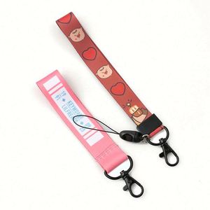 Cheap Sublimation Print Logo Tactical Webbing Keychain <b>Polyester</b> Custom Short Wrist <b>Lanyards</b> - Product Image 3