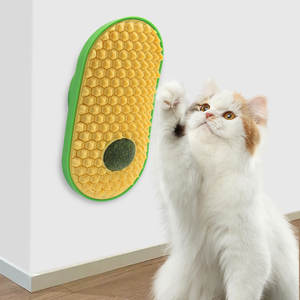 Giocattoli in plastica con erba gatta per gatti da interno, giocattoli a sfera da parete per leccare, massaggiare e auto-pulire - Product Image 4