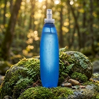 Bouteille d'eau pliable pour la randonnée en plein air, le camping, sac à eau en TPU, gourde souple à presser, portable, pour la course à pied, le cyclisme