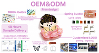 CANYUAN Street Style Orange Point perceuse collante papillon acétate griffe pince mignon rose papillon presse Clip