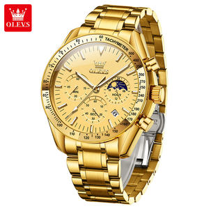 OLEVS 3618 Montre chronographe à quartz à la mode pour hommes <span class=keywords><strong>Moonswatch</strong></span> Calendrier Montre-bracelet en acier inoxydable Étanche Montres de luxe pour hommes - Product Image 6