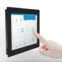 Komputer Industri 10" 12" 15 Inch All in One PC Mini Tablet Panel Layar Sentuh Resistif Intel Core I3 Win 10 PRO 2GB RAM
