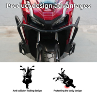 Pour HONDA Adv 160 Crash Guard Moto Pare-chocs Adv160 Crash Barrier 21-24 Moto Crash bar Accessoires