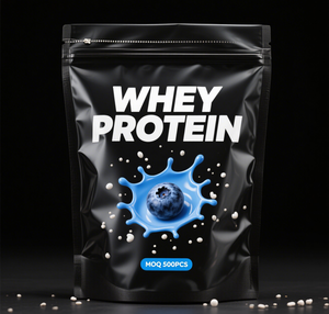 Sacs à fermeture éclair refermables imprimés sur mesure pochettes debout écologiques avec fermeture éclair pour paquet de supplément - Product Image 1