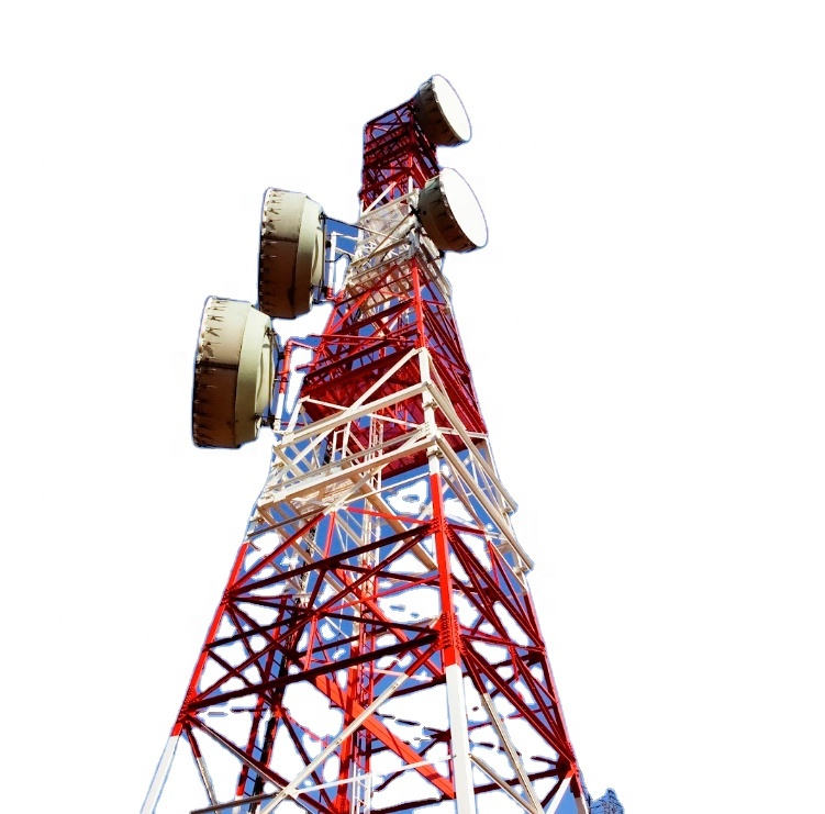 Baja Telekomunikasi Microwave Siaran Wifi 4 Kaki Jenis Radio Komunikasi Fm 80 Kaki Memutar De Cn Menara Jaringan 5G