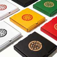 Boîte à pizza octogonale de luxe avec logo personnalisé, emballage en carton ondulé vert avec trous de ventilation
