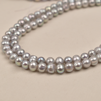 Perles d'eau douce naturelles semi-rondes 2-10mm, surface propre, matériau pour chaîne de pull, semi-finies, en vrac, pour bijoux féminins