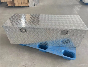 Boîte à outils en acier métallique de haute qualité, boîte en aluminium pour camion et chantier - Product Image 4