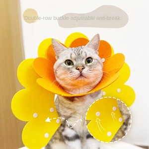 Collar para Perros Pequeños Elizabeth Cute Classics, con Cintas Sólidas de Girasol, Material EVA Ecológico, Ajustable, Anti-Lamido, Lavable a Mano - Product Image 3