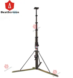 Mástil de torre de luz Manual, antena telescópica móvil con trípode - Product Image 2