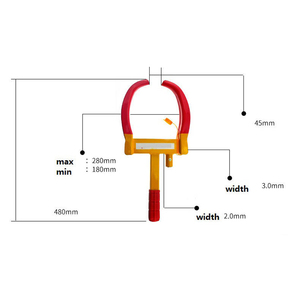 Verrouillage de <span class=keywords><strong>roue</strong></span> de véhicule réglable universel antivol pour ATV RV SUV voiture voiturette de golf bateaux motos <span class=keywords><strong>remorque</strong></span> - Product Image 3