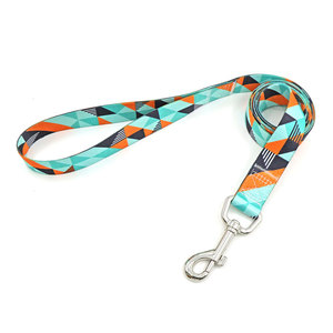 Laisse pour chien en polyester à motif géométrique, durable et tendance, pour chiens de taille moyenne - Product Image 2