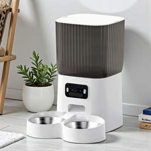 Comedero automático para mascotas compatible con Android, 5.5L, doble fuente de alimentación, cámara HD integrada para mascotas pequeñas de todas las edades - Product Image 1