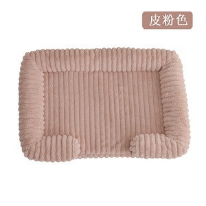 Coussin pour chien rectangulaire, chaud pour l'hiver, grand modèle, rembourrage en fibre de polyester, lavable à la main, tapis pour chien - Product Image 5