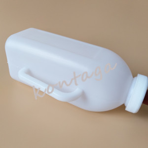 Nouvelle bouteille d'alimentation en plastique blanche <span class=keywords><strong>de</strong></span> 2 L pour veaux et agneaux <span class=keywords><strong>avec</strong></span> tétine en caoutchouc pour l'alimentation des vaches, des chevaux et des moutons - Product Image 3