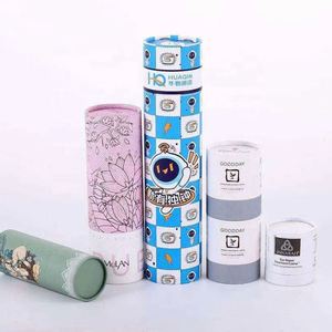 Custom Design Biodegradable Perfume Bottle Cylinder <b>Cardboard</b> Kraft Paper Tube Paper Packaging Tube - Product Image 4
