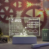 Panneau de notes veilleuse Led créative USB, panneau de messages, lampe de vacances avec stylo, cadeau pour enfants, petite amie