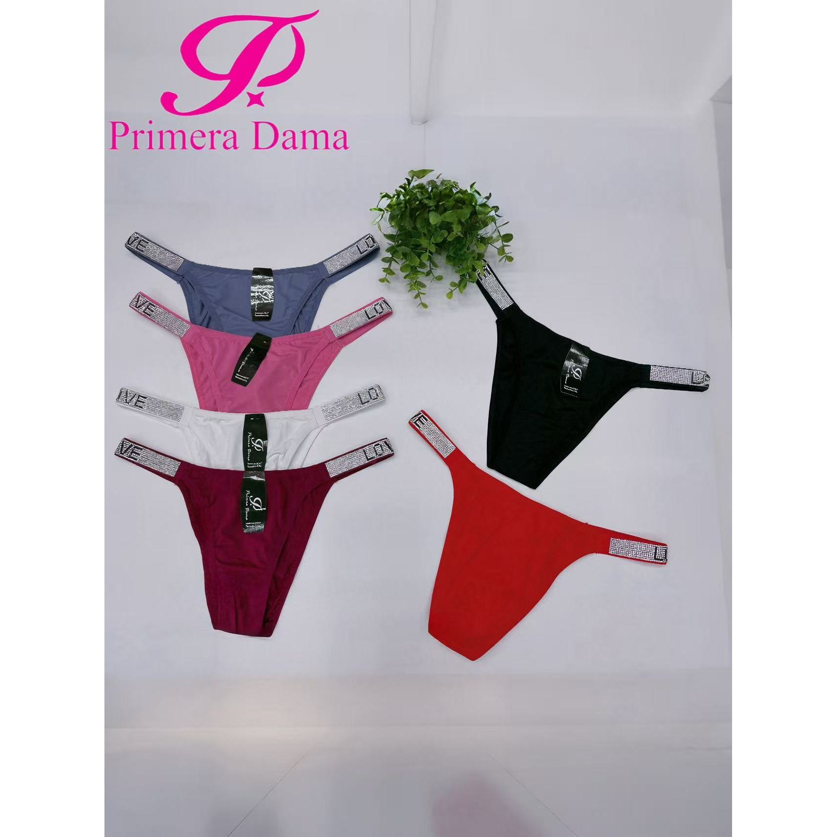 Pantaleta Tipo бикини Diseño En Cintura Con Pedrería искусственный En Ambos Lados цвет Variado Talla XL