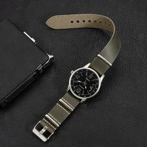 LAIHE 18 มม.20 มม.22 มม.24 มม.OEM ODM หรูหราที่กําหนดเองเข็มขัดเข็มขัดนาฬิกาวง Watchband หนังสายนาฬิกาชิ้นเดียว