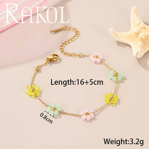 Rakol B1104 in acciaio inox Non appannato nuovo stile alla moda per le donne di alta qualità anallergico bellissimi braccialetti in magazzino - Product Image 6