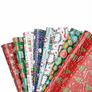 <span class=keywords><strong>Papier</strong></span> d'emballage de Noël 8 feuilles de <span class=keywords><strong>papier</strong></span> d'emballage cadeau recyclé 70x50cm feuilles de <span class=keywords><strong>papier</strong></span> d'emballage kraft - Product Image 3