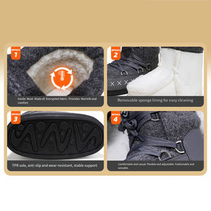 Artisanat fin léger unique et matériaux de premier ordre <span class=keywords><strong>Bottes</strong></span> de neige pour femmes de qualité supérieure - Product Image 5