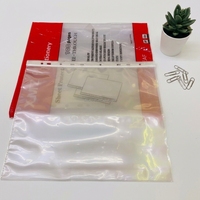 Protector de Hojas Transparente Brillante Impermeable para Documentos de Oficina y Escuela, 50 Micras, Tamaño A4, 11 Agujeros, Bolsa de Archivo de PP