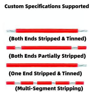 Fil de silicone 3239, 1000 pièces, 22/24/26/28/30AWG, 3KV, haute température 200 ° Câble flexible pour batterie/LED/alimentation (40/50/60/70/80/90/100cm) - Product Image 4
